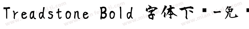 Treadstone Bold 字体下载字体转换